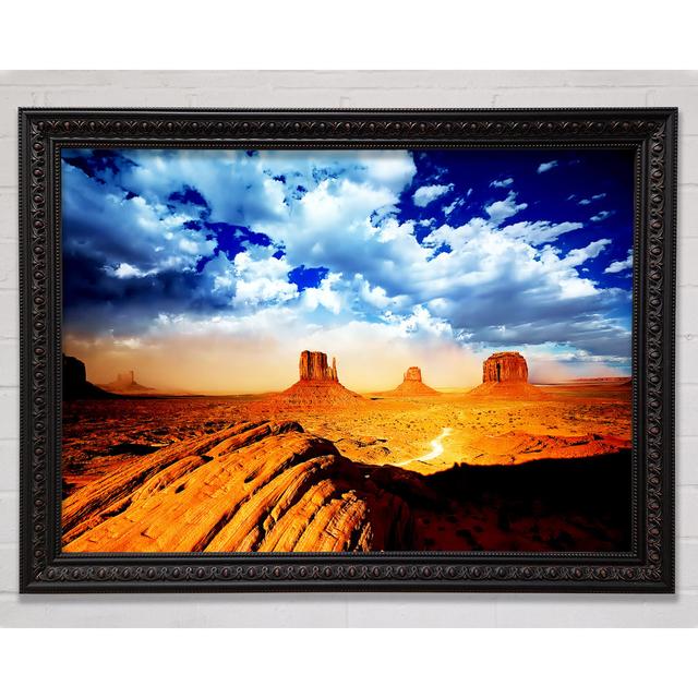 Monument Valley Skies Framed Print Bright Star Size: 42cm H x 59.7cm W on Productcaster.