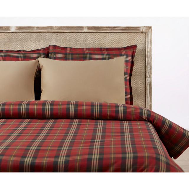 Nicolai Plaid [EU ONLY] Duvet Cover Set with Pillowcases Brambly Cottage Size: 220 x 240 cm + 4x 50 x 70 cm on Productcaster.