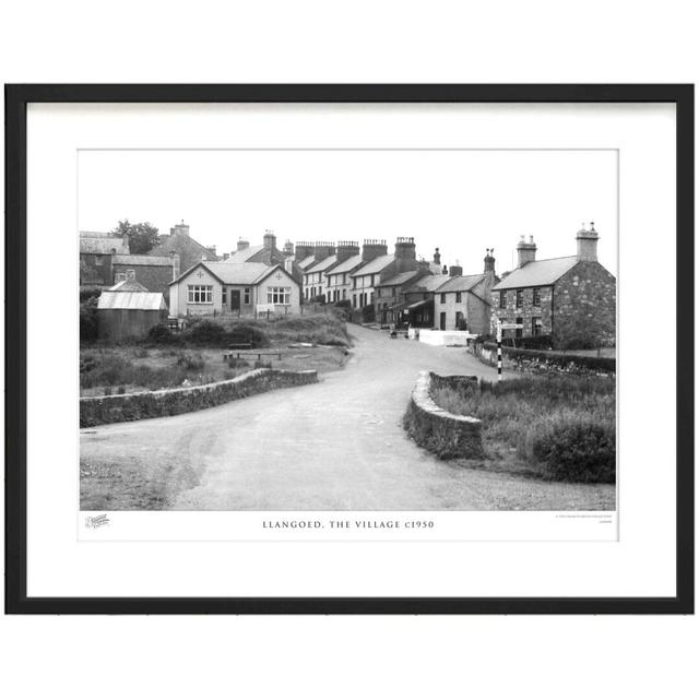 'Llangoed, the Village C1950' - Picture Frame Photograph Print on Paper The Francis Frith Collection Size: 60cm H x 80cm W x 2.3cm D on Productcaster.