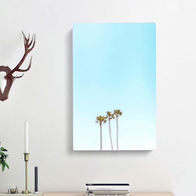 Summer Palm Trees - Wrapped Canvas Graphic Art Print East Urban Home Size: 50cm H x 35cm W x 3cm D on Productcaster.