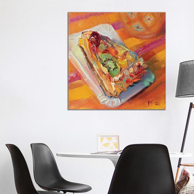 Fruitcake by Katharina Valeeva - Wrapped Canvas Painting ClassicLiving Size: 93.98cm H x 93.98cm W x 3.81cm D on Productcaster.