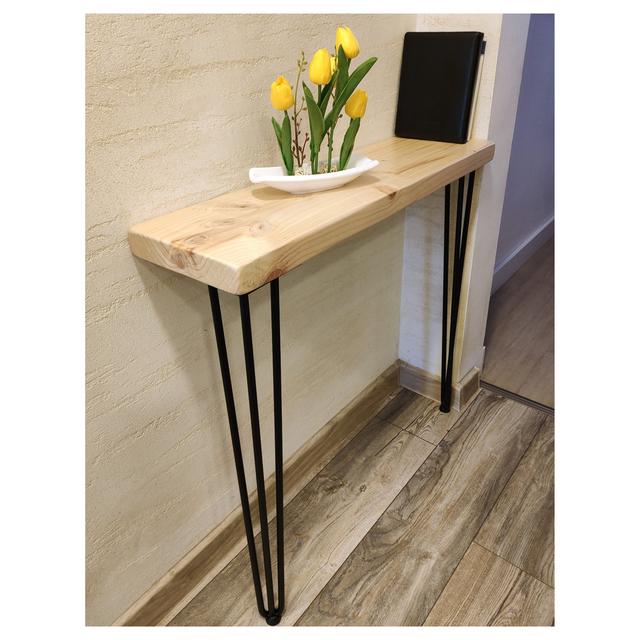 Harb Console Table Borough Wharf Table Top Colour: Light Oak, Size: 106 H x 150 W x 17.5 D cm on Productcaster.