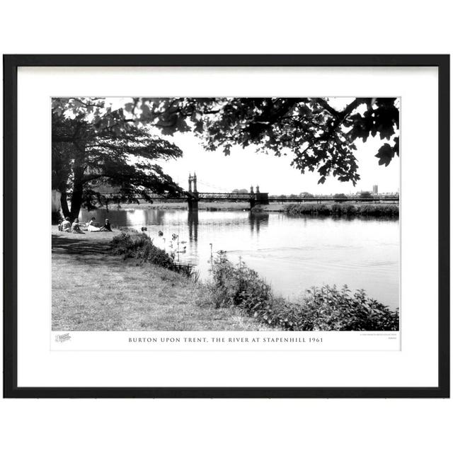 Burton Upon Trent, The River At Stapenhill 1961 - Single Picture Frame Print The Francis Frith Collection Size: 28cm H x 36cm W x 2.3cm D on Productcaster.