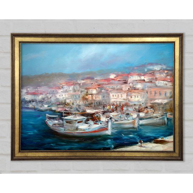 Italian Fishing Village 3 - Single Picture Frame Art Prints Longshore Tides Size: 59.1cm H x 84.1cm W x 1.5cm D on Productcaster.