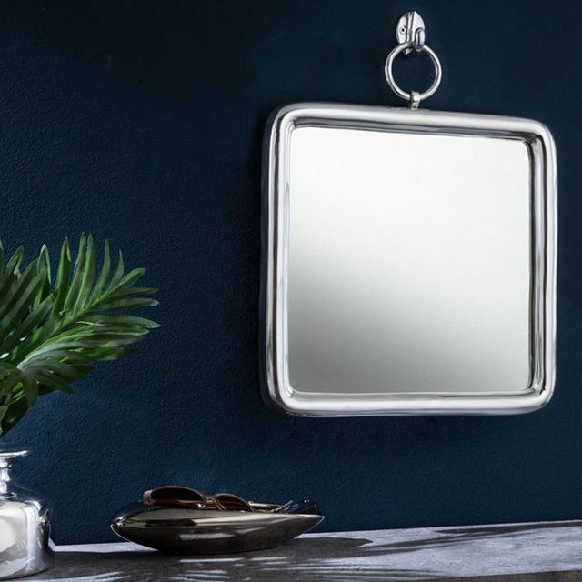 Belwood Aluminium Square Wall Mirror Breakwater Bay on Productcaster.