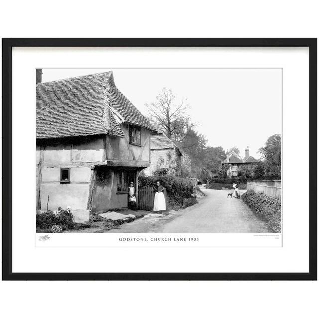 Godstone, Church Lane 1905 by Francis Frith - Single Picture Frame Print The Francis Frith Collection Size: 40cm H x 50cm W x 2.3cm D on Productcaster.