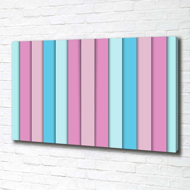 Coloured Stripes - Unframed Art Prints on Canvas Brayden Studio on Productcaster.