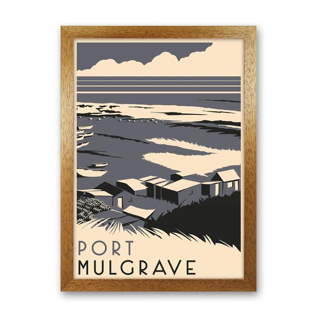 Port Mulgrave Portrait by Richard O'Neill - Graphic Art Print Corrigan Studio Format: Brown Framed, Size: 63cm H x 46cm W x 3cm D on Productcaster.