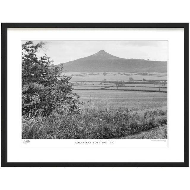 'Roseberry Topping, 1932' by Francis Frith - Picture Frame Photograph Print on Paper The Francis Frith Collection Size: 28cm H x 36cm W x 2.3cm D on Productcaster.