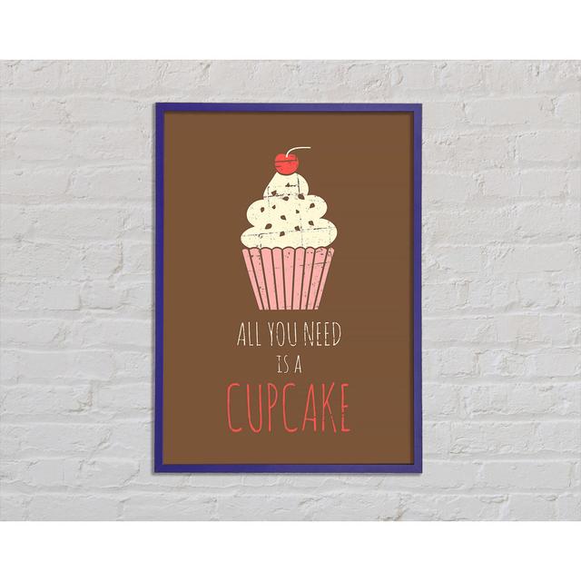 Cupcake 3 - Single Picture Frame Art Prints Happy Larry Size: 29.7cm H x 42cm W x 2cm D on Productcaster.