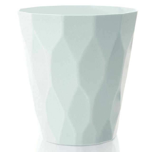 Caresha Plastic Plant Pot 17 Stories Colour: White on Productcaster.