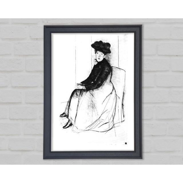 Cassatt Thoughtfully - Single Picture Frame Art Prints Rosalind Wheeler Format: Natural Framed Paper, Size: 29.7cm H x 21cm W x 1.5cm D on Productcaster.