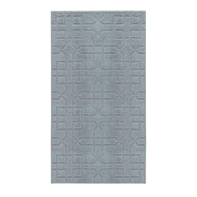 Greenlawn Siam Trellis Door Mat Bloomsbury Market Mat Size: 80cm W x 300cm L, Colour: Dark Grey on Productcaster.