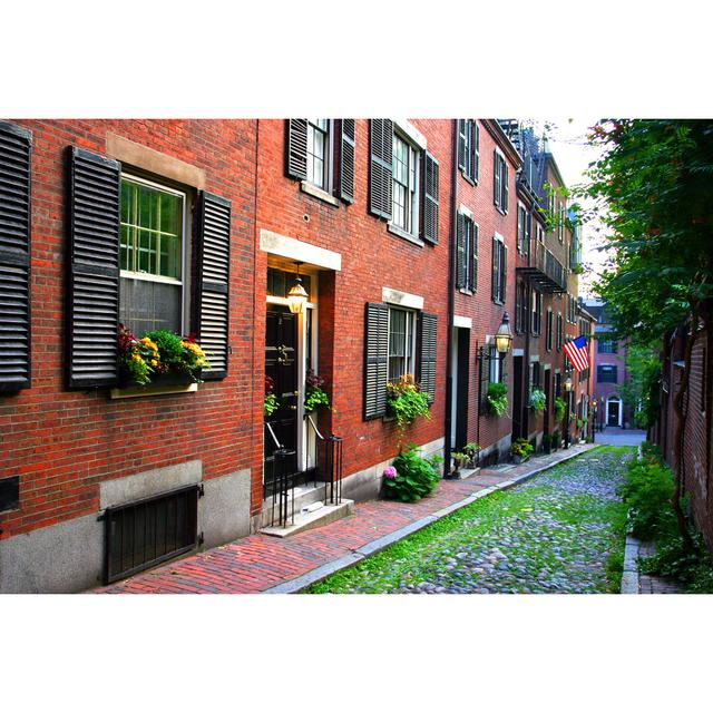 Beacon Hill, Boston by Coleong - Wrapped Canvas Print Latitude Run Size: 122cm H x 81cm W on Productcaster.