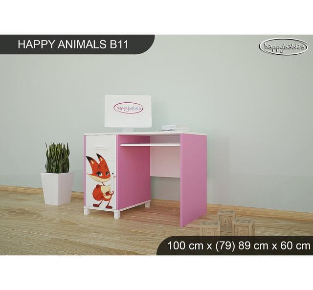 100cm Writing Desk Happy Babies Base Colour: Pink on Productcaster.