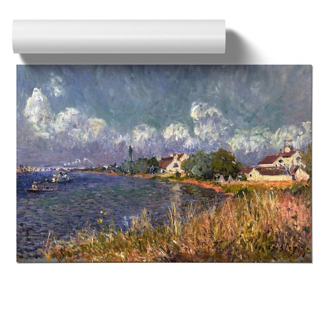 The Seine At Billancourt by Alfred Sisley - No Frame Painting East Urban Home Size: 30cm H x 42cm W x 0.1cm D on Productcaster.