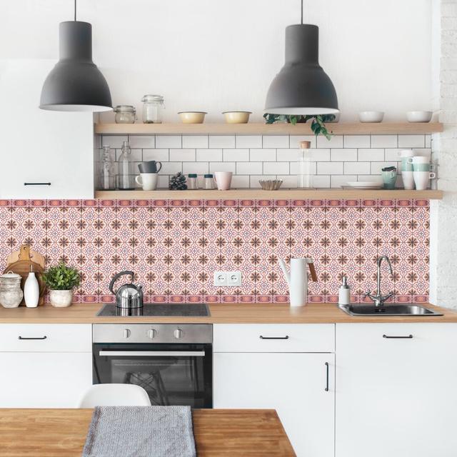 Aubert PVC Tile in Pink Bloomsbury Market Material: Smart, Size: 60cm x 400cm on Productcaster.