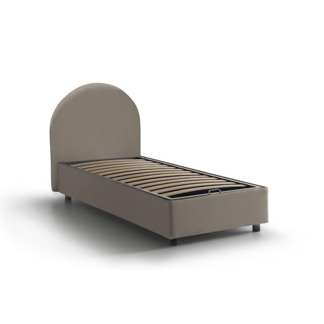 Bearon 80 x 190cm Upholstered Bed Frame with Mattress Ebern Designs Size: 80 x 190cm on Productcaster.