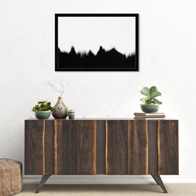 Abstract Mountain Peaks Landscape by Oliver Gal - Painting Oliver Gal Frame Colour: Black Framed, Size: 50.8cm H x 76.2cm W on Productcaster.