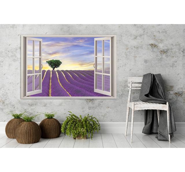 Leinwandbild Purple Landscapes Maison Alouette Größe: 60 cm H x 90 cm B on Productcaster.