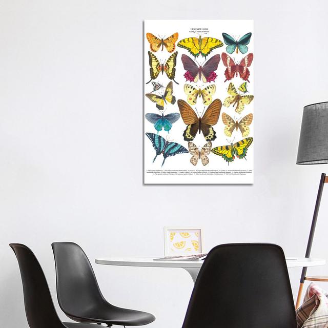 Butterflies by Michelle Campbell - Wrapped Canvas Print Brambly Cottage Size: 101.6cm H x 66.04cm W x 1.905cm D on Productcaster.