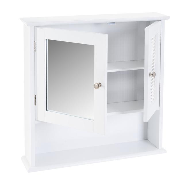 56mm W 58mm H Surface Framed Medicine Cabinet Mirror 3 Adjustable Ixia on Productcaster.