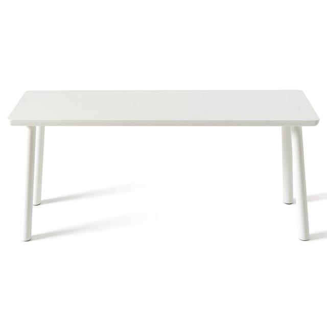 Acrocoro Wood Bench Atipico Colour: White on Productcaster.