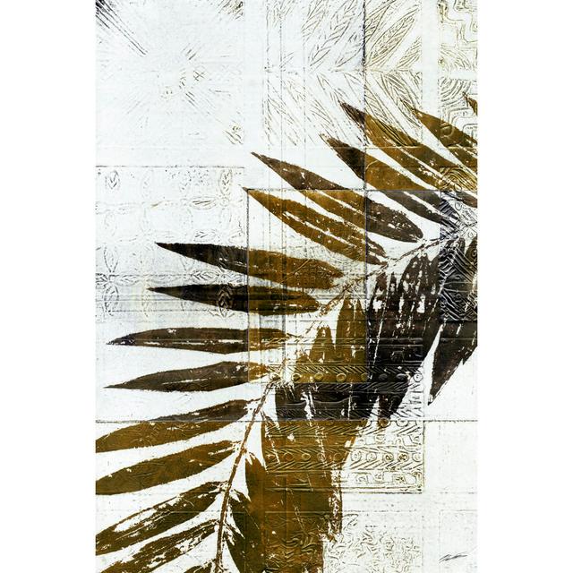 Palm Sienna II - Wrapped Canvas Art Prints Bay Isle Home Size: 91cm H x 61cm W x 3.8cm D on Productcaster.