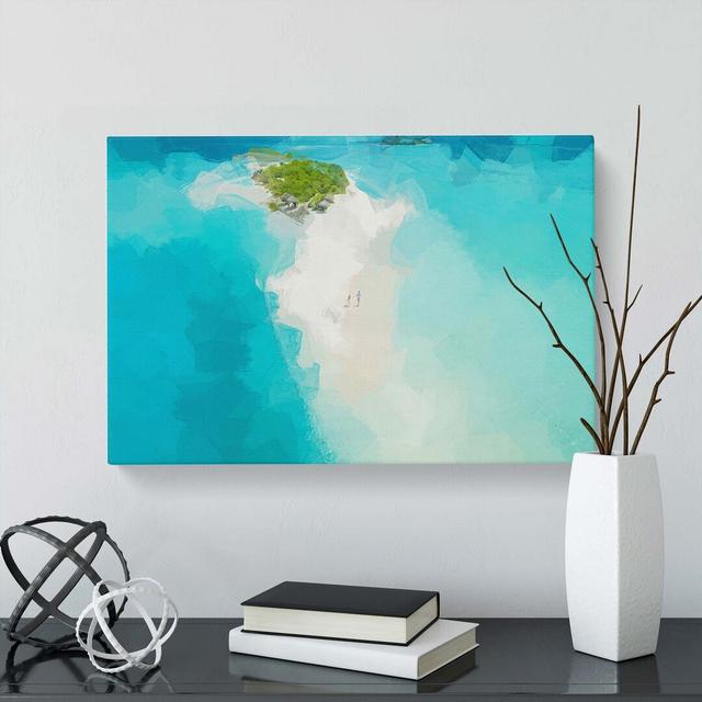 Alifu Alifu Atoll Beach Maldives in Abstract - Wrapped Canvas Graphic Art Print East Urban Home Size: 50cm H x 76cm W x 3cm D on Productcaster.