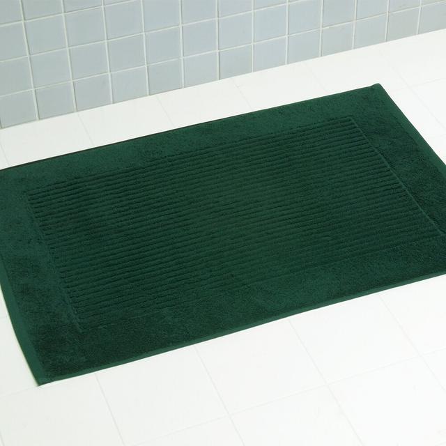 Madely Rectangle Bath Mat Symple Stuff Colour: Forest Green on Productcaster.