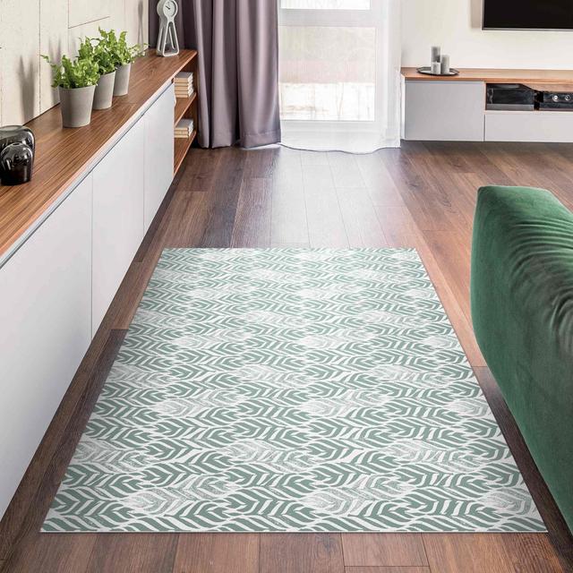 Abiela Geometric Machine Woven Area Rug Rosalind Wheeler Rug Size: Rectangle 40 x 60cm on Productcaster.