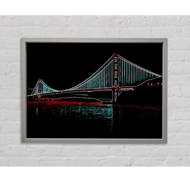 Hells Gate Bridge - Single Picture Frame Art Prints on Canvas Bright Star Size: 84.1cm H x 118.9cm W x 3.3cm D on Productcaster.