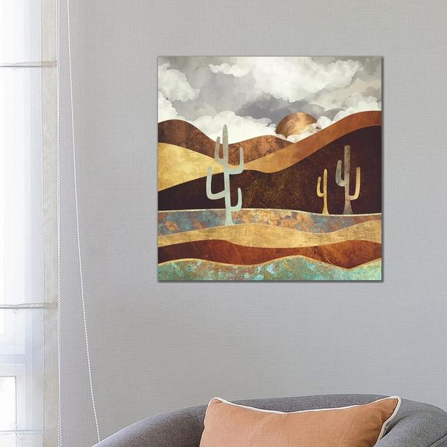 Patina Desert by SpaceFrog Designs - Wrapped Canvas Painting Print Bay Isle Home Size: 66.04cm H x 66.04cm W x 3.81cm D on Productcaster.