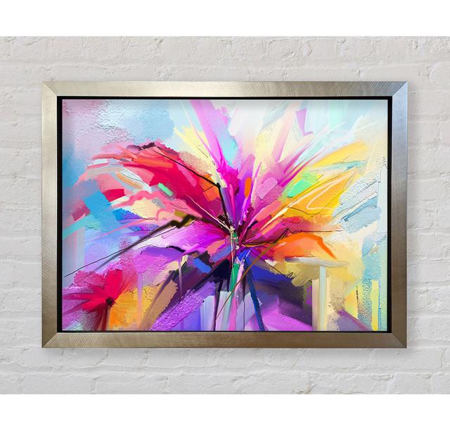 Fractal Flower - Single Picture Frame Art Prints Bright Star Size: 100cm H x 141.4cm W x 3.4cm D on Productcaster.