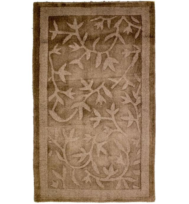 Chavtika Floral Hand Tufted Rectangle: 148' X 89' Brown Area Rug Rosalind Wheeler on Productcaster.