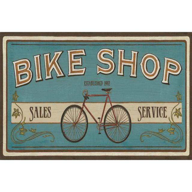 Bike Shop I Happy Larry Size: 51cm H x 76cm W on Productcaster.