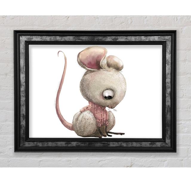 The Little Mouse Crouching - Single Picture Frame Art Prints Bright Star Size: 42cm H x 59.7cm W x 8cm D on Productcaster.