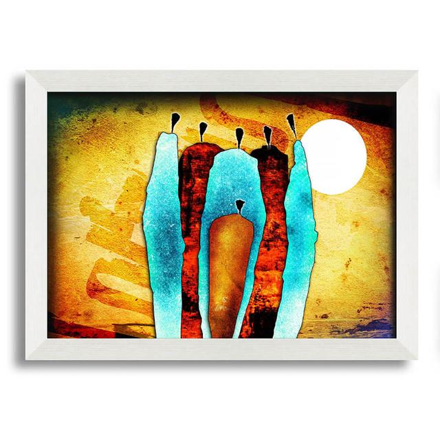 Ranjit African Tribal 10 - Single Picture Frame Art Prints ClassicLiving Size: 42cm H x 59.7cm W x 10cm D on Productcaster.