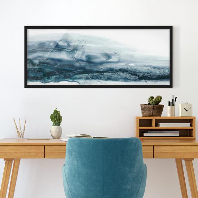 0-0-13/*Picture with frame - ocean current II - panorama landscape format Highland Dunes Size: 50cm H x 130cm W x 2cm D, Frame Option: Black Framed on Productcaster.