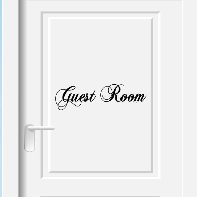 Guest Room Door Wall Sticker JR Decal on Productcaster.