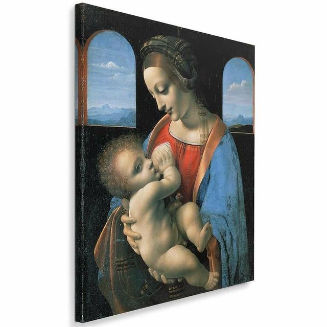 Leinwandbild Madonna Litta von Leonardo Da Vinci Astoria Grand Größe: 60 cm H x 40 cm B x 3 cm T on Productcaster.