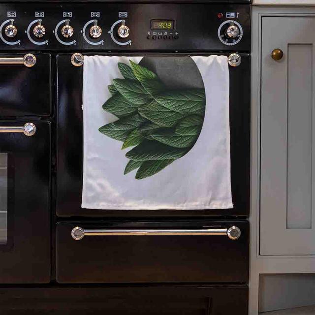 Agnus Minimal Leaves Tea Towel (Set of 3) East Urban Home on Productcaster.