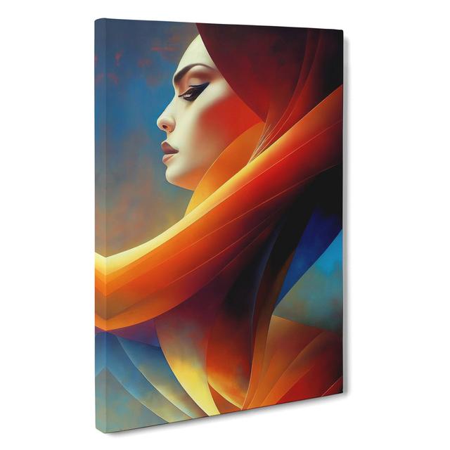 Woman in Flames - Wrapped Canvas Painting Fairmont Park Size: 50cm H x 35cm W x 3cm D on Productcaster.