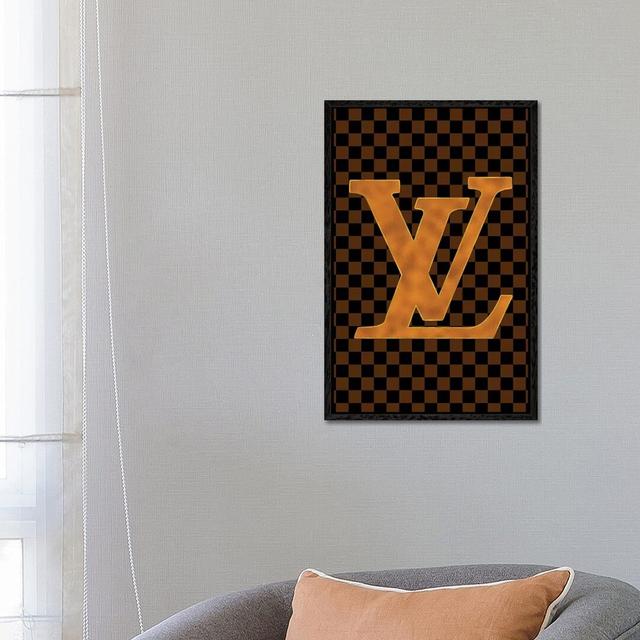 LV Fashion V by Pomaikai Barron - Print on Canvas Fairmont Park Size: 101.6cm H x 66.04cm W x 3.81cm D, Frame Option: Black Framed on Productcaster.