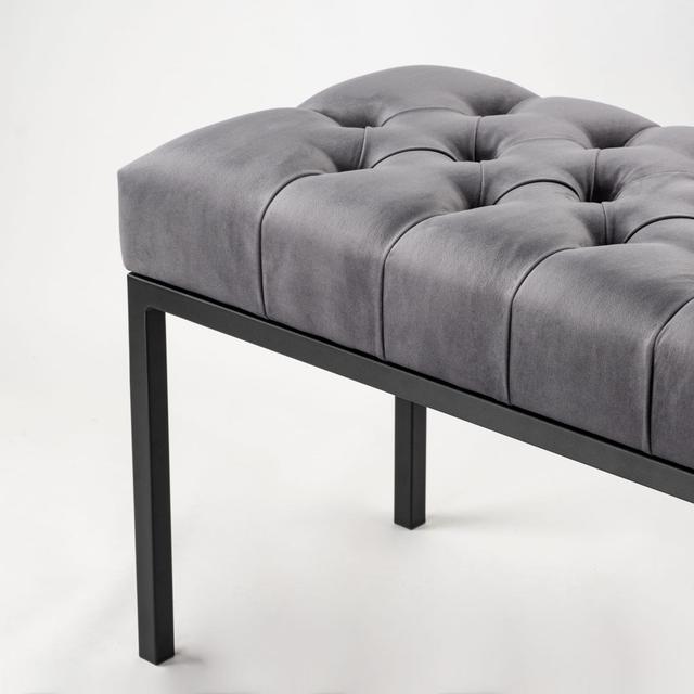 Fiorenza Upholstered Bench Ebern Designs Size: H45 x W45 x D35cm on Productcaster.