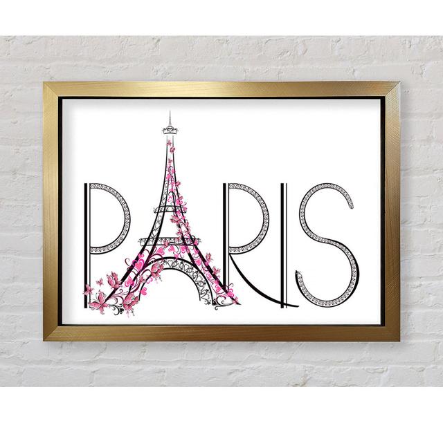 Eiffel Tower Chic 9 - Print Bright Star Size: 100cm H x 141.4cm W x 3.4cm D on Productcaster.