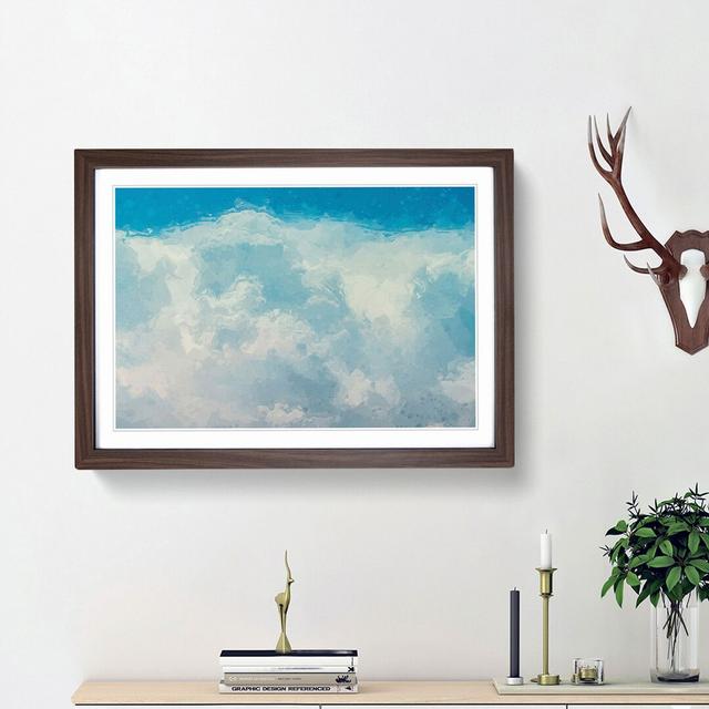 The Crisp Clouds in Abstract - Picture Frame Graphic Art Print East Urban Home Frame Option: Walnut Framed, Size: 48cm H x 65cm W x 2cm D on Productcaster.