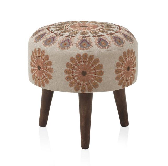 Solid Wood Decorative Stool BohoLiving on Productcaster.