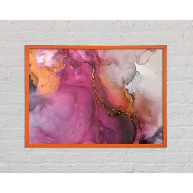 Coloured Textures Water - Single Picture Frame Art Prints Ivy Bronx Size: 59.7cm H x 84.1cm W on Productcaster.