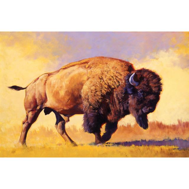 Tatanka by Julie T. Chapman - Wrapped Canvas Graphic Art Alpen Home Size: 30cm H x 46cm W on Productcaster.